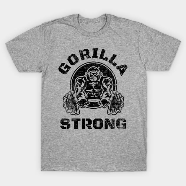 GORILLA STRONG BODYBUILDING T-Shirt by MuscleTeez